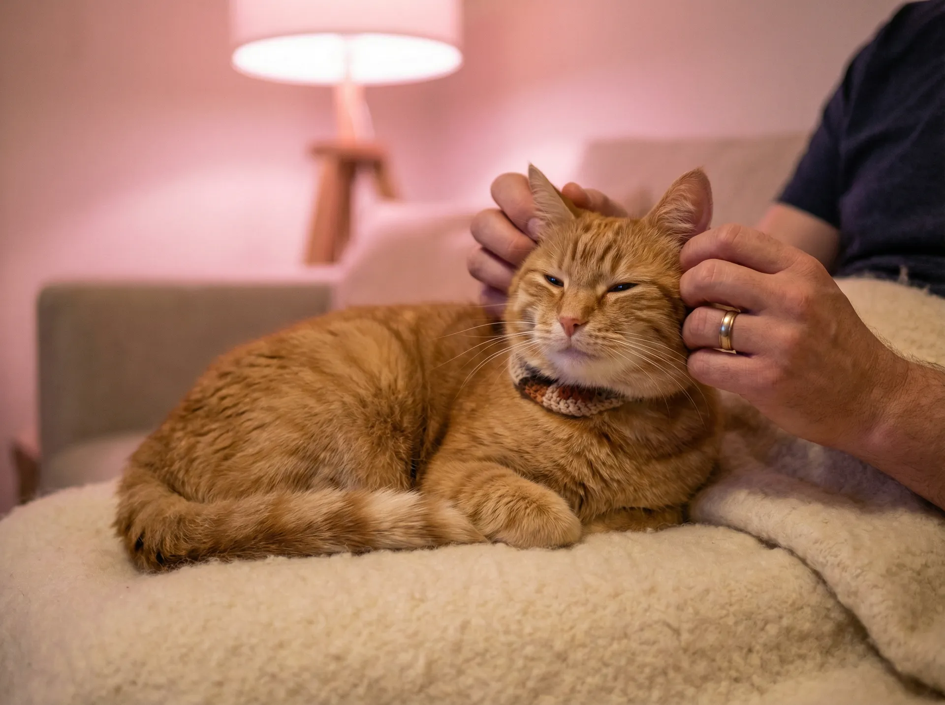 猫咪被温柔抚摸的幸福时刻 - 操操哒
