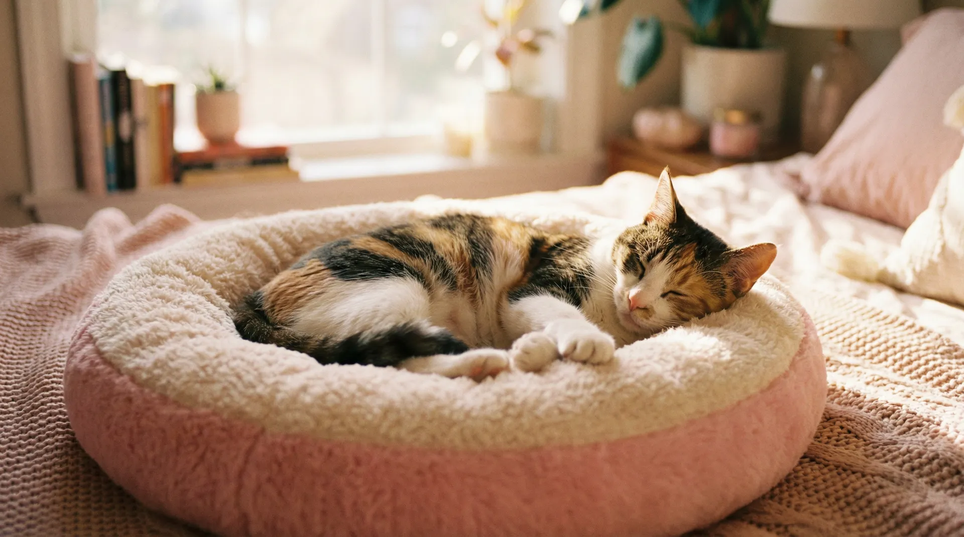 三花猫安静入睡 - 操操哒